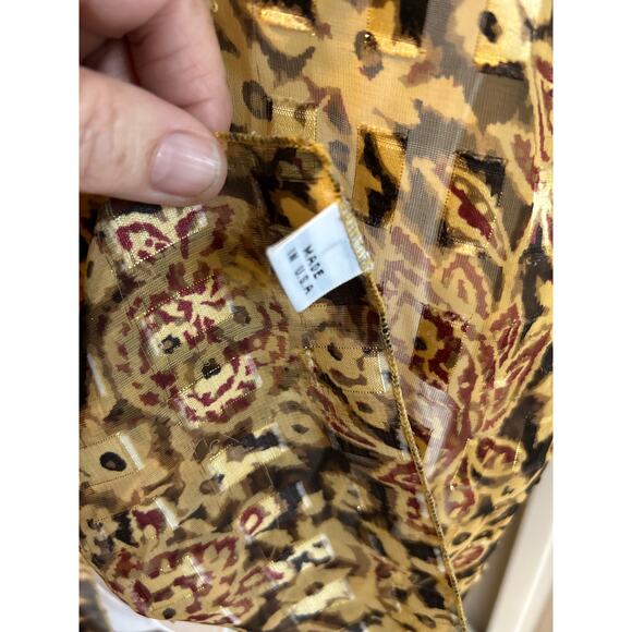 Scarfs Lot of 3 Brown Tones Shawl Wrap Head Gear Boho Chic Office Wear - Picture 10 of 11